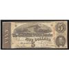 Image 1 : 1863 $5 The Confederate States of America Note