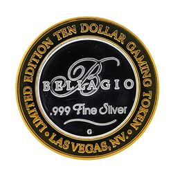 .999 Silver Bellagio Las Vegas, NV $10 Casino Limited Edition Gaming Token