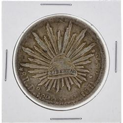 1890 Do Mc Mexico 8 Reales Silver Coin