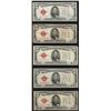 Image 1 : Lot of (5) 1928C $5 Legal Tender Notes