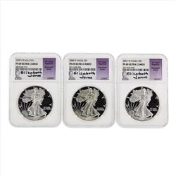 1999-2001 $1 American Silver Eagle Coins NGC PF69 Ultra Cameo