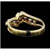 Image 3 : 14KT Yellow Gold 0.50ctw Diamond Ring