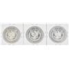 Image 2 : Set of (3) 1880-S $1 Morgan Silver Dollar Coins