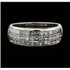 Image 2 : Platinum 1.00ctw Diamond Ring
