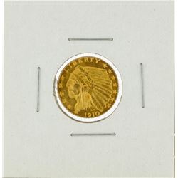1910 $2 1/2 Indian Head Quarter Eagle Gold Coin