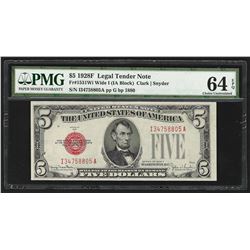 1928F $5 Legal Tender Note PMG 64EPQ