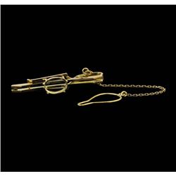 18KT Yellow Gold Tie Bar Semi-Mount