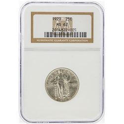 1920 Standing Liberty Quarter NGC Graded MS62
