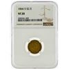 Image 1 : 1866-S $2 1/2 Liberty Head Quarter Eagle Gold Coin NGC VF20
