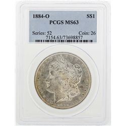 1884-O $1 Morgan Silver Dollar Coin PCGS MS63