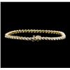 Image 2 : 14KT Yellow Gold 2.00ctw Diamond Tennis Bracelet