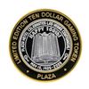 Image 2 : .999 Silver Plaza Las Vegas, NV $10 Casino Limited Edition Gaming Token