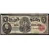 Image 1 : 1880 $5 Legal Tender Woodchopper Note