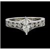 Image 2 : 14KT White Gold Neil Lane 0.80ctw Diamond Wedding Ring