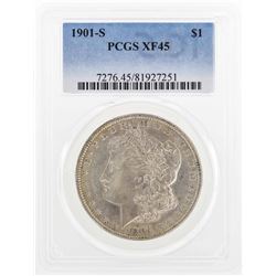 1901-S $1 Morgan Silver Dollar Coin PCGS XF45