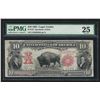 Image 1 : 1901 $10 Bison Legal Tender U.S. Currency Note PMG VF25