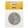 Image 1 : 1883-O $1 Morgan Silver Dollar Coin ANACS MS62