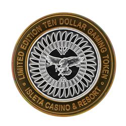 .999 Silver Isleta Casino & Resort $10 Gaming Token Limited Edition