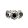 Image 2 : 14KT White Gold 4.95ctw Fancy Black Diamond Ring