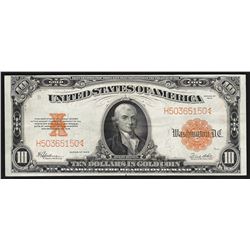 1922 $10 Gold Certificate Large Note