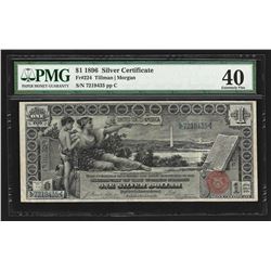1896 $1 Silver Certificate Educational Note PMG XF40
