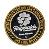 Image 1 : .999 Silver Fitzgeralds Casino & Hotel Reno, Nevada $10 Limted Edition Gaming To