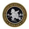 Image 2 : .999 Fine Silver Harrah's Lake Tahoe, Nevada $10 Casino Limted Edition Gaming To