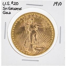 1910 $20 St. Gaudens Double Eagle Gold Coin