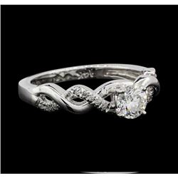14KT White Gold 0.56ctw Diamond Ring