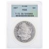 Image 1 : 1887 $1 Morgan Silver Dollar Coin PCGS MS66