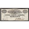 Image 1 : 1863 $1 The State of North Carolina Obsolete Bank Note