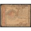 Image 1 : January 14, 1779 $20 Continental Currency Note