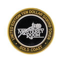 .999 Silver Gold Coast Las Vegas $10 Casino Gaming Token Limited Edition