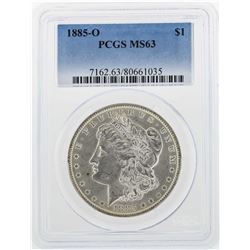 1885-O $1 Morgan Silver Dollar Coin PCGS MS63