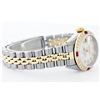 Image 3 : Rolex Ladies 14KT Two-Tone Gold Ruby and Diamond Datejust Wristwatch