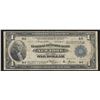 Image 1 : 1918 $1 Federal Reserve Bank of New York National Currency Note - Edge Split
