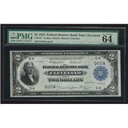 1918 $2 Federal Reserve Bank Note Battleship PMG 64EPQ