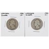 Image 1 : 1932-S & 1932-D Washington Silver Quarter Coins
