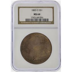 1883-O $1 Morgan Silver Dollar NGC Graded MS64