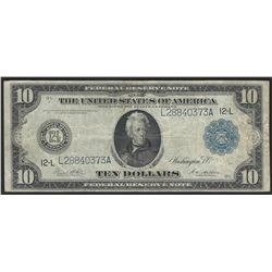 1914 $10 Large Size Federal Reserve Note