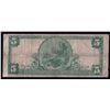 Image 2 : 1902 $5 Plain Back Crocker First National Bank of San Francisco Currency Note
