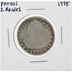 1775 Potosi 2 Reales Silver Coin