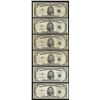 Image 1 : Lot of (6) 1953B $5 Silver Certificate Notes
