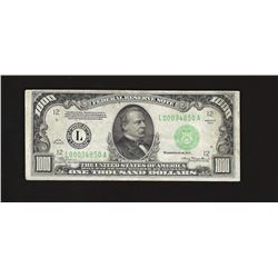 1934 $1,000 Federal Reserve Note San Francisco