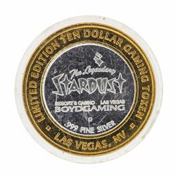 .999 Silver Stardust Resort Las Vegas, Nevada $10 Casino Limted Edition Gaming T