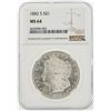 Image 1 : 1882-S $1 Morgan Silver Dollar Coin NGC MS64