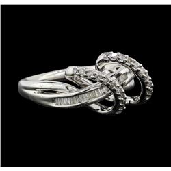 Silver 0.30ctw Diamond Ring