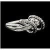 Image 1 : Silver 0.30ctw Diamond Ring