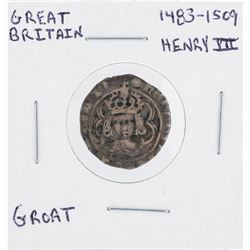 1483-1509 Great Britain Henry III Groat Coin