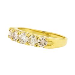 14KT Yellow Gold 1.01ctw Diamond Wedding Ring